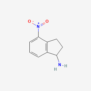 B1319046 4-Nitro-2,3-dihydro-1H-inden-1-amine CAS No. 180002-31-7