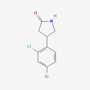 4-(4-Bromo-2-chlorophenyl)pyrrolidin-2-one