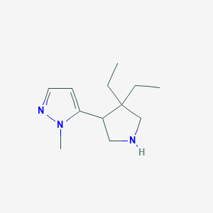 5-(4,4-Diethylpyrrolidin-3-yl)-1-methyl-1H-pyrazole