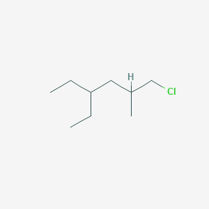 1-Chloro-4-ethyl-2-methylhexane