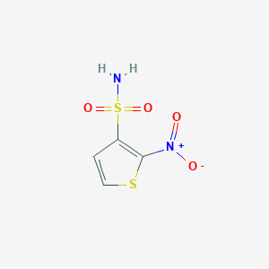 molecular formula C4H4N2O4S2 B13190511 2-Nitrothiophene-3-sulfonamide 