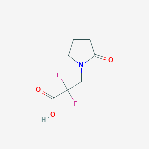 2,2-Difluoro-3-(2-oxopyrrolidin-1-yl)propanoic acid