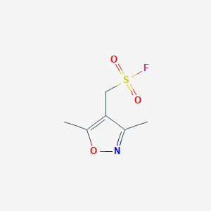 molecular formula C6H8FNO3S B13190593 (Dimethyl-1,2-oxazol-4-yl)methanesulfonyl fluoride 