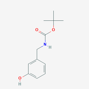 molecular formula C12H17NO3 B1319061 叔丁基 N-[(3-羟基苯基)甲基]氨基甲酸酯 CAS No. 28387-66-8