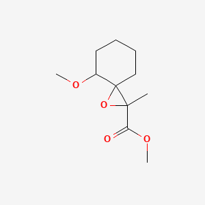 molecular formula C11H18O4 B13190613 Methyl 4-methoxy-2-methyl-1-oxaspiro[2.5]octane-2-carboxylate 