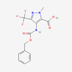 4-{[(benzyloxy)carbonyl]amino}-1-methyl-3-(trifluoromethyl)-1H-pyrazole-5-carboxylic acid