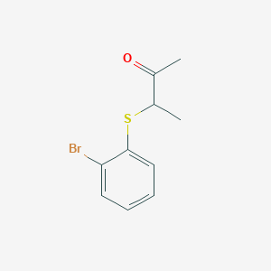 molecular formula C10H11BrOS B13190715 3-((2-Bromophenyl)thio)butan-2-one 