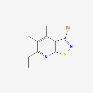 3-Bromo-6-ethyl-4,5-dimethyl-[1,2]thiazolo[5,4-b]pyridine