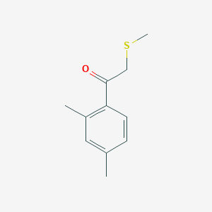 1-(2,4-Dimethylphenyl)-2-(methylsulfanyl)ethan-1-one