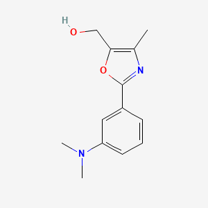 {2-[3-(Dimethylamino)phenyl]-4-methyl-1,3-oxazol-5-yl}methanol