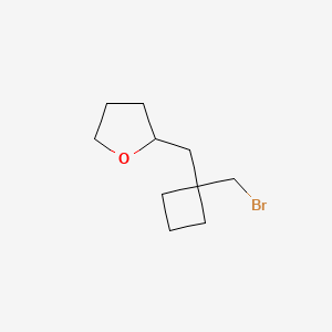 2-([1-(Bromomethyl)cyclobutyl]methyl)oxolane