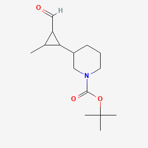 tert-Butyl 3-(2-formyl-3-methylcyclopropyl)piperidine-1-carboxylate