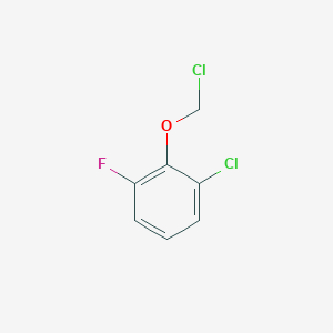 molecular formula C7H5Cl2FO B13190926 1-Chloro-2-(chloromethoxy)-3-fluorobenzene 