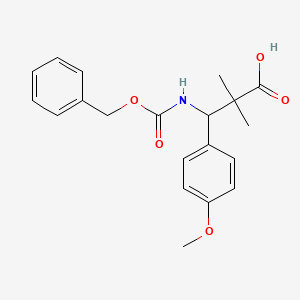 3-{[(Benzyloxy)carbonyl]amino}-3-(4-methoxyphenyl)-2,2-dimethylpropanoic acid