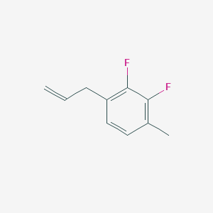 molecular formula C10H10F2 B13190937 2,3-Difluoro-1-methyl-4-(prop-2-en-1-yl)benzene 