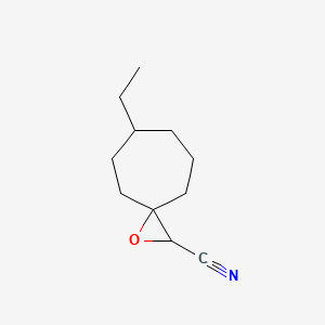 6-Ethyl-1-oxaspiro[2.6]nonane-2-carbonitrile