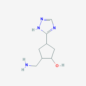 2-(Aminomethyl)-4-(4H-1,2,4-triazol-3-yl)cyclopentan-1-ol