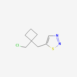 5-{[1-(Chloromethyl)cyclobutyl]methyl}-1,2,3-thiadiazole