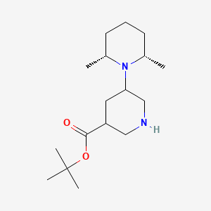 tert-butyl 5-[(2S,6R)-2,6-dimethylpiperidin-1-yl]piperidine-3-carboxylate