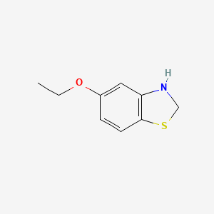 molecular formula C9H11NOS B13190973 5-Ethoxy-2,3-dihydro-1,3-benzothiazole 