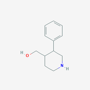 molecular formula C12H17NO B13190985 (3-Phenylpiperidin-4-yl)methanol 