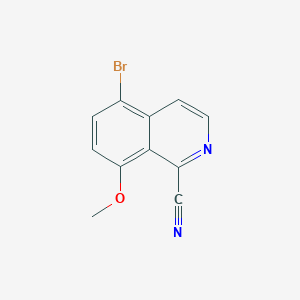 5-Bromo-8-methoxyisoquinoline-1-carbonitrile