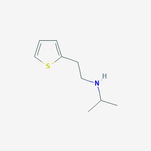 molecular formula C9H15NS B13191008 (Propan-2-yl)[2-(thiophen-2-yl)ethyl]amine 