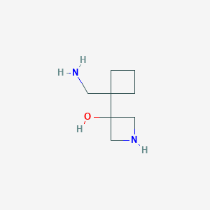 3-[1-(Aminomethyl)cyclobutyl]azetidin-3-ol