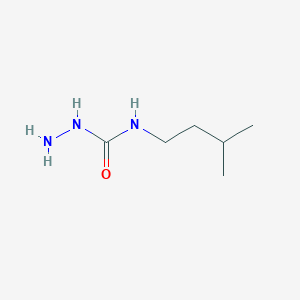 molecular formula C6H15N3O B13191021 3-Amino-1-(3-methylbutyl)urea 