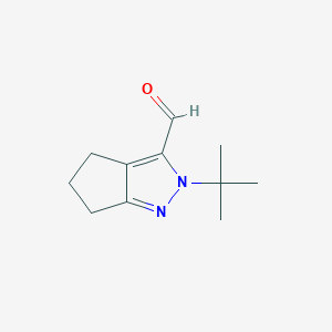 2-tert-Butyl-2H,4H,5H,6H-cyclopenta[c]pyrazole-3-carbaldehyde