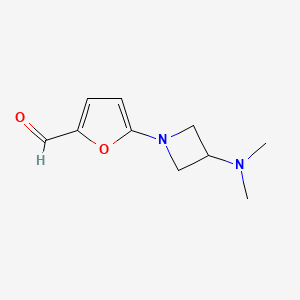 5-[3-(Dimethylamino)azetidin-1-yl]furan-2-carbaldehyde