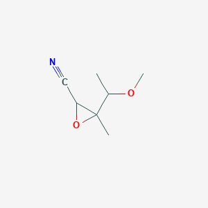 3-(1-Methoxyethyl)-3-methyloxirane-2-carbonitrile