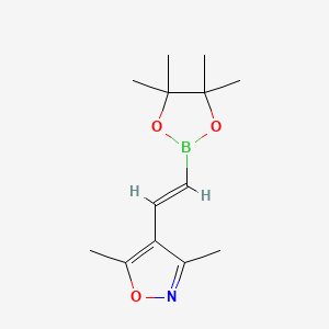 3,5-Dimethyl-4-[2-(tetramethyl-1,3,2-dioxaborolan-2-yl)ethenyl]-1,2-oxazole