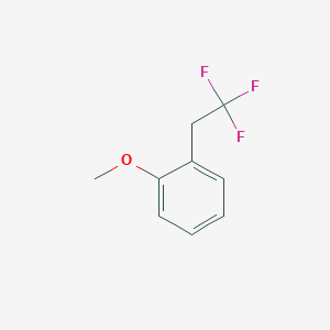 molecular formula C9H9F3O B13191124 1-Methoxy-2-(2,2,2-trifluoroethyl)benzene 