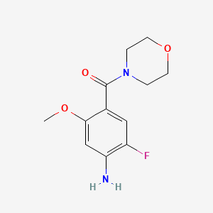 2-Fluoro-5-methoxy-4-(morpholine-4-carbonyl)aniline