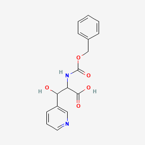 2-{[(Benzyloxy)carbonyl]amino}-3-hydroxy-3-(pyridin-3-yl)propanoic acid