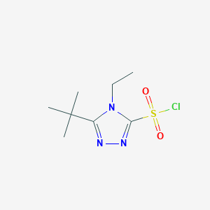 5-Tert-butyl-4-ethyl-4H-1,2,4-triazole-3-sulfonyl chloride