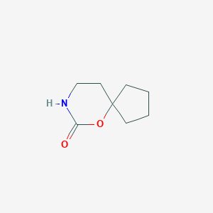 molecular formula C8H13NO2 B13191191 6-Oxa-8-azaspiro[4.5]decan-7-one 