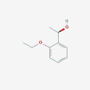 molecular formula C10H14O2 B13191215 (1R)-1-(2-ethoxyphenyl)ethan-1-ol 