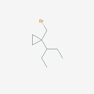 1-(Bromomethyl)-1-(pentan-3-YL)cyclopropane