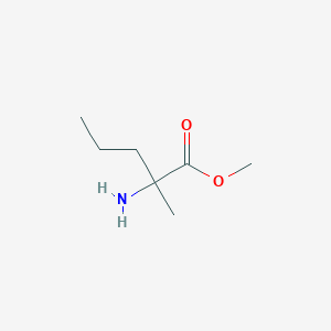 molecular formula C7H15NO2 B13191248 Methyl 2-amino-2-methylpentanoate 