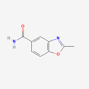 molecular formula C9H8N2O2 B1319126 2-甲基-1,3-苯并噁唑-5-甲酰胺 CAS No. 189329-86-0