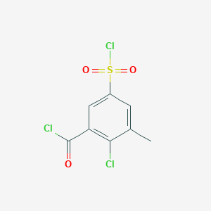 2-Chloro-5-(chlorosulfonyl)-3-methylbenzoyl chloride