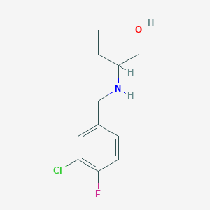 2-{[(3-Chloro-4-fluorophenyl)methyl]amino}butan-1-ol