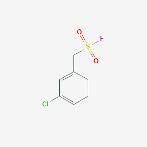 molecular formula C7H6ClFO2S B13191321 (3-Chlorophenyl)methanesulfonyl fluoride 