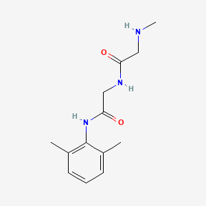 N-{[(2,6-dimethylphenyl)carbamoyl]methyl}-2-(methylamino)acetamide