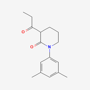 1-(3,5-Dimethylphenyl)-3-propanoylpiperidin-2-one