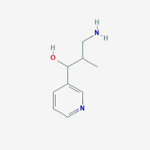 3-Amino-2-methyl-1-(pyridin-3-YL)propan-1-OL