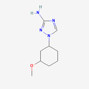 molecular formula C9H16N4O B13191392 1-(3-methoxycyclohexyl)-1H-1,2,4-triazol-3-amine 