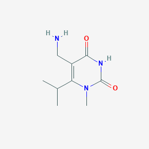 5-(Aminomethyl)-1-methyl-6-(propan-2-yl)-1,2,3,4-tetrahydropyrimidine-2,4-dione